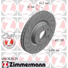 400.3636.20 ZIMMERMANN Тормозной диск