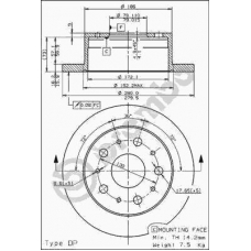 08.8094.40 BREMBO Тормозной диск