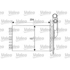 812157 VALEO Теплообменник, отопление салона