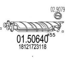 01.50640 MTS Средний глушитель выхлопных газов