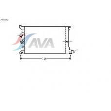 CNA2072 AVA Радиатор, охлаждение двигателя