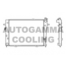 104010 AUTOGAMMA Радиатор, охлаждение двигателя