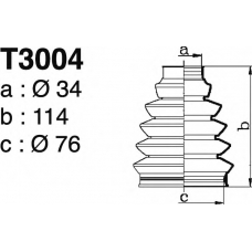 T3004 DEPA Комплект пылника, приводной вал