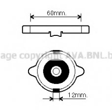 980015 AVA Крышка, радиатор
