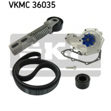 VKMC 36035 SKF Водяной насос + комплект ручейковых ремней