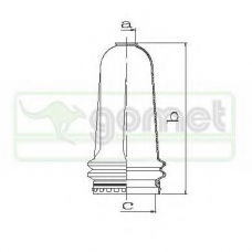 T455620 GOMET Пыльник, рулевое управление