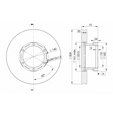 78BD4240 ICER Тормозной диск