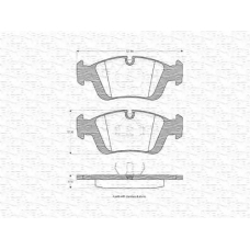 430216170354 MAGNETI MARELLI Комплект тормозных колодок, дисковый тормоз