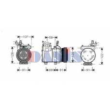 851637N AKS DASIS Компрессор, кондиционер
