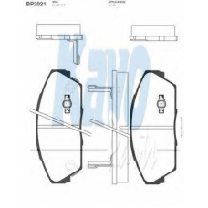 BP-2021 KAVO PARTS Комплект тормозных колодок, дисковый тормоз