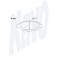 BP-9097 KAVO PARTS Комплект тормозных колодок, дисковый тормоз