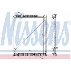 62653A NISSENS Радиатор, охлаждение двигателя