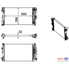 8MK 376 756-131 HELLA Радиатор, охлаждение двигателя