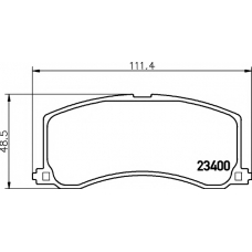 8DB 355 016-941 HELLA PAGID Комплект тормозных колодок, дисковый тормоз