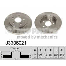 J3306021 NIPPARTS Тормозной диск