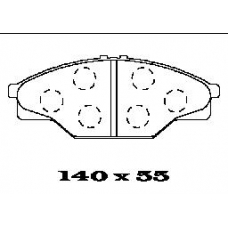 BL1372A1 FTE Комплект тормозных колодок, дисковый тормоз