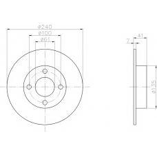 8DD 355 106-461 HELLA PAGID Тормозной диск