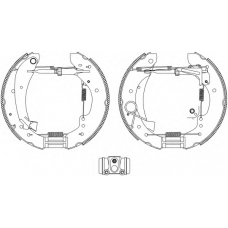 8DB 355 004-221 HELLA Комплект тормозных колодок