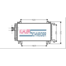 0921001 KUHLER SCHNEIDER Конденсатор, кондиционер