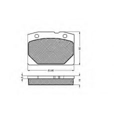 30057 SPIDAN Комплект тормозных колодок, дисковый тормоз
