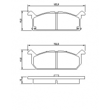 0 986 461 751 BOSCH Комплект тормозных колодок, дисковый тормоз