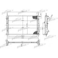 PRS3428 PATRON Радиатор, охлаждение двигателя