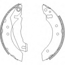 Z4051.00 WOKING Комплект тормозных колодок