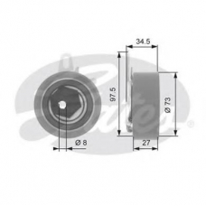 T43054 GATES Натяжной ролик, ремень грм