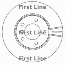 FBD1518 FIRST LINE Тормозной диск