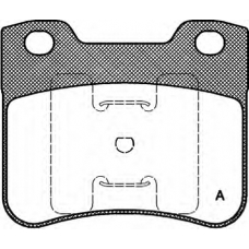 BPA0247.10 OPEN PARTS Комплект тормозных колодок, дисковый тормоз