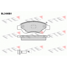 BL2490B1 FTE Комплект тормозных колодок, дисковый тормоз