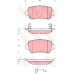 GDB1515 TRW Комплект тормозных колодок, дисковый тормоз