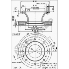 09.7315.20 BREMBO Тормозной диск