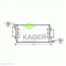 31-2845 KAGER Радиатор, охлаждение двигателя