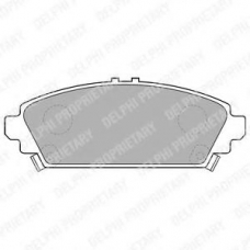 LP1526 DELPHI Комплект тормозных колодок, дисковый тормоз