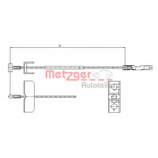 11.6803 METZGER Трос, стояночная тормозная система