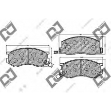 BP1049 DJ PARTS Комплект тормозных колодок, дисковый тормоз