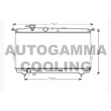 104520 AUTOGAMMA Радиатор, охлаждение двигателя