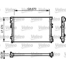 731168 VALEO Радиатор, охлаждение двигателя