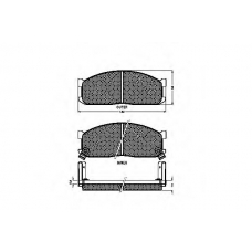 31303 SPIDAN Комплект тормозных колодок, дисковый тормоз