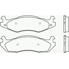 P 37 001 BREMBO Комплект тормозных колодок, дисковый тормоз