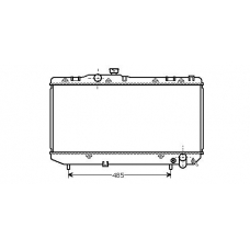 TO2142 AVA Радиатор, охлаждение двигателя