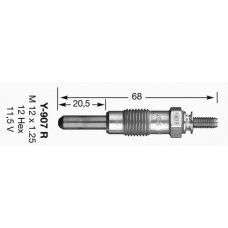 4479 NGK Свеча накаливания