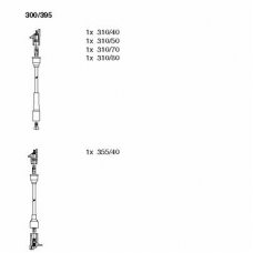 300/395 BREMI Комплект проводов зажигания