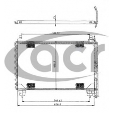 300567 ACR Конденсатор, кондиционер