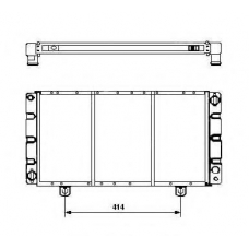 504120 NRF Радиатор, охлаждение двигателя