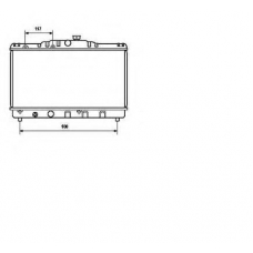 566707 NRF Радиатор, охлаждение двигателя