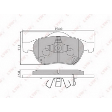 BD-7545 LYNX Тормозные колодки дисковые