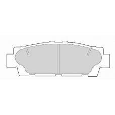 FD7096A NECTO Комплект тормозных колодок, дисковый тормоз