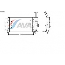 FTA2281 AVA Радиатор, охлаждение двигателя